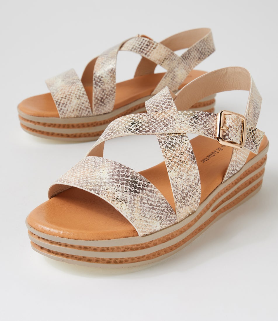 Criver Ombre Metal Leather Sandals
