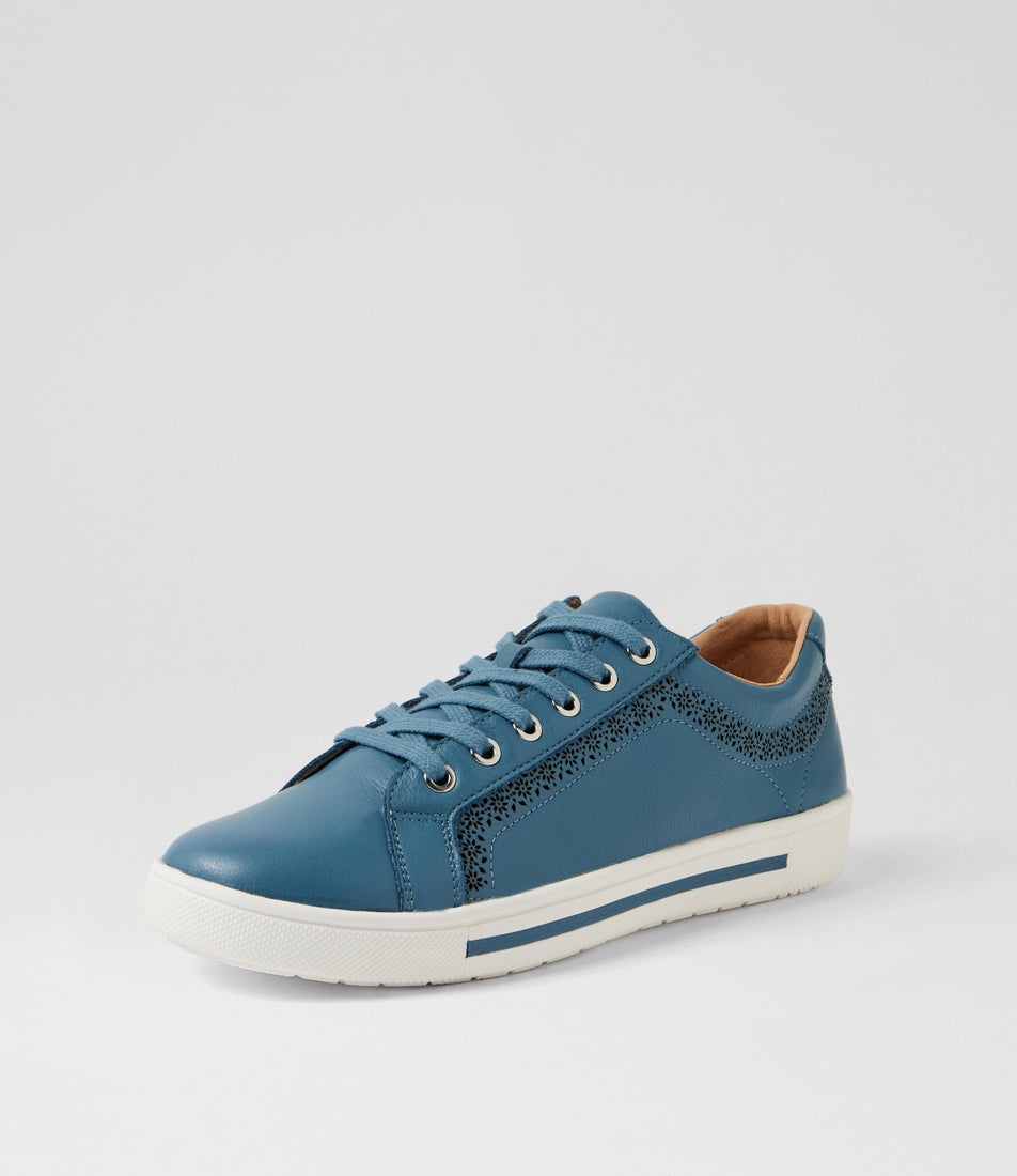 Elme Denim Leather Sneakers