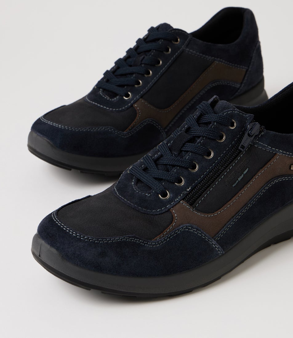 Marley 50 Dunkelblau Kombi Leather Sneakers