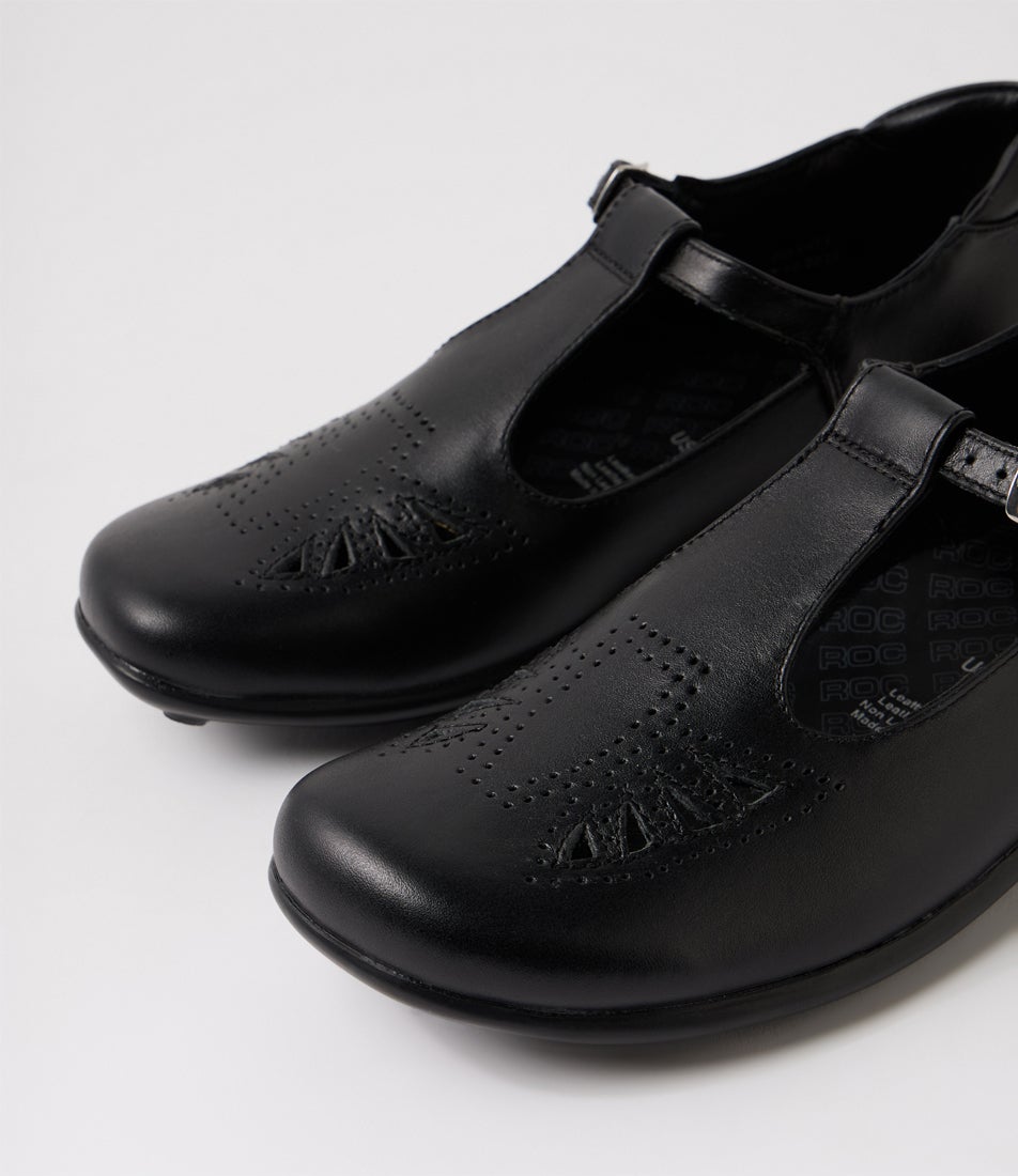 Mango 2 Senior Black Leather School Shoes Mango 2 Senior Black Leather School Shoes