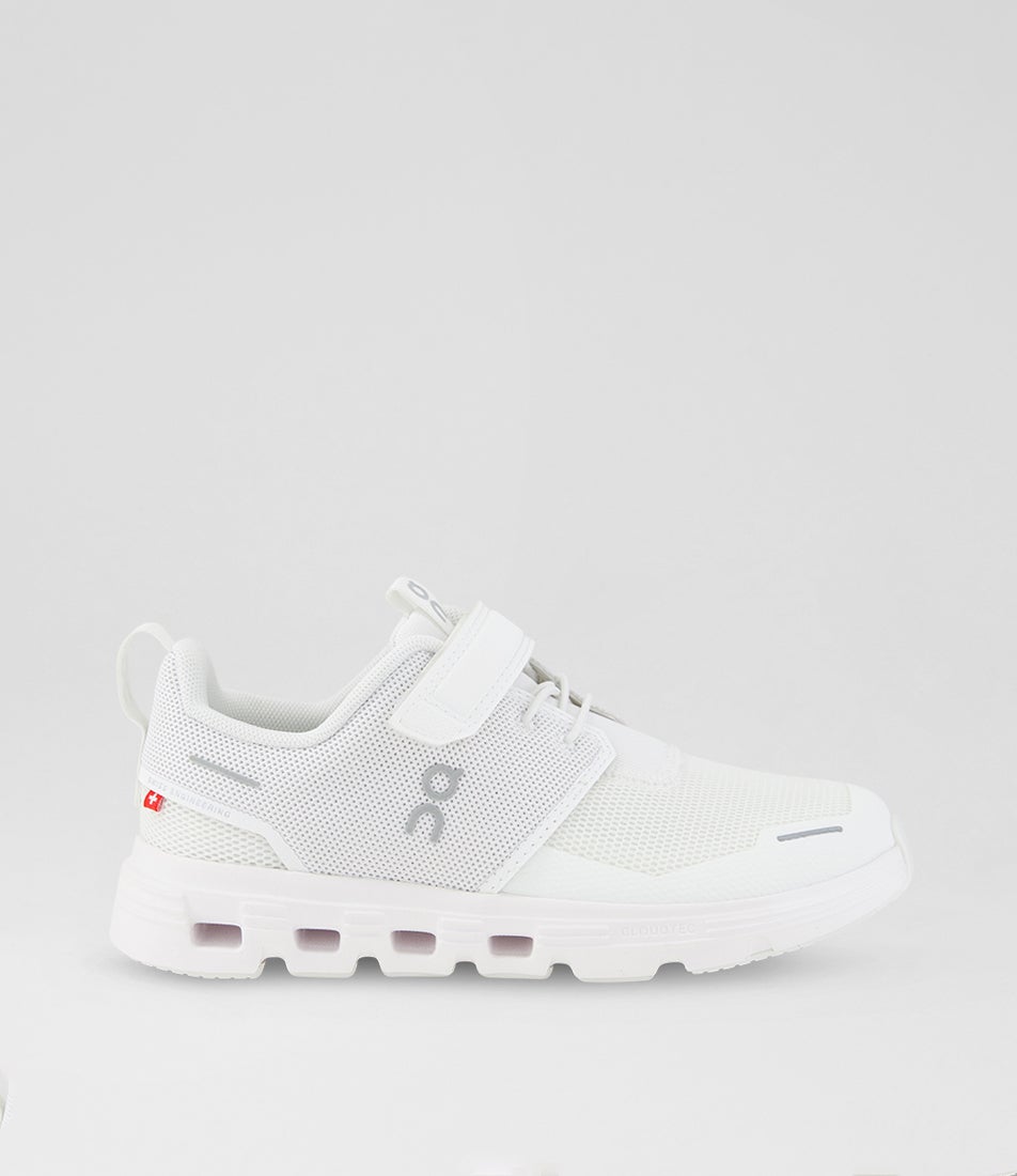 Cloud Play 2 Junior White Fabric Slip On Sneakers