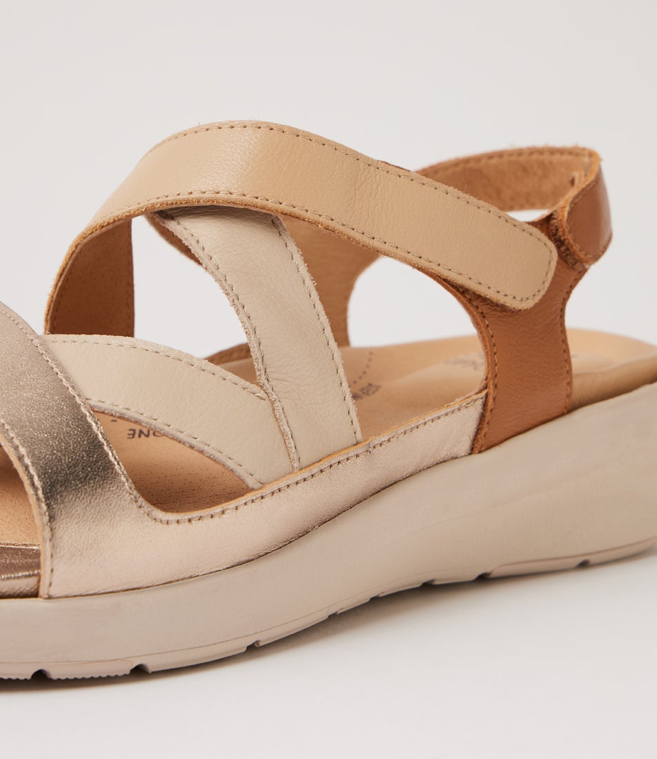 Navla Xw Neutral Multi Leather Sandals