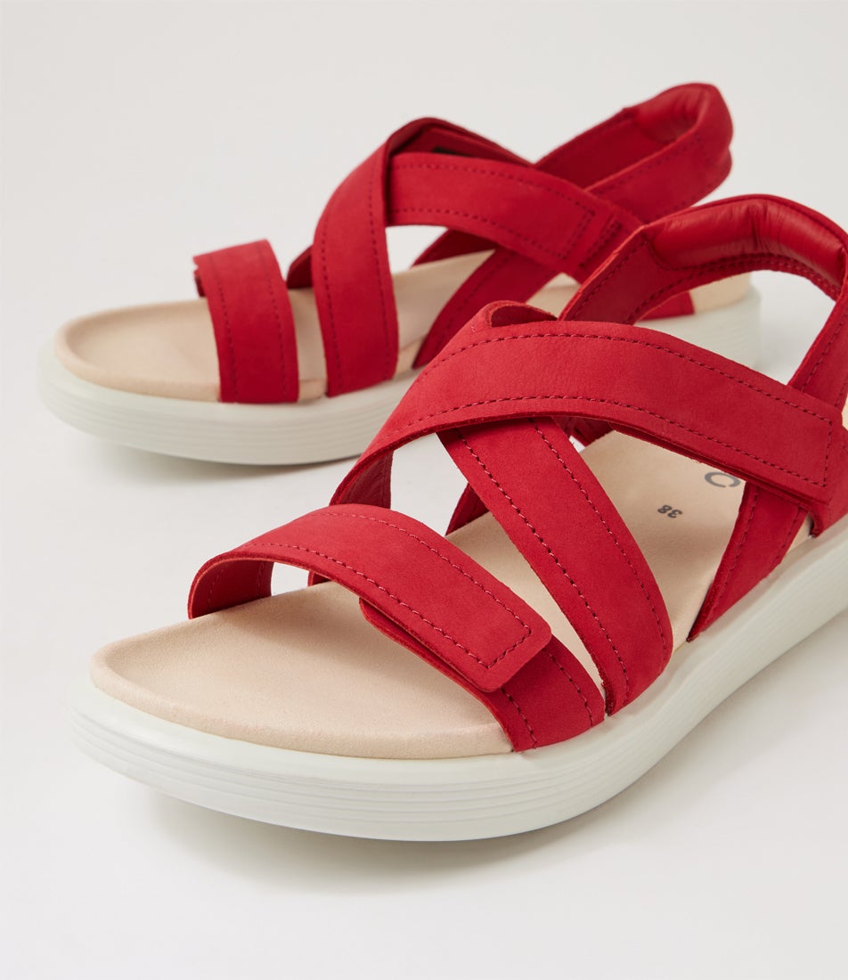 Soft Sandal Chili Red Nubuck Sandals