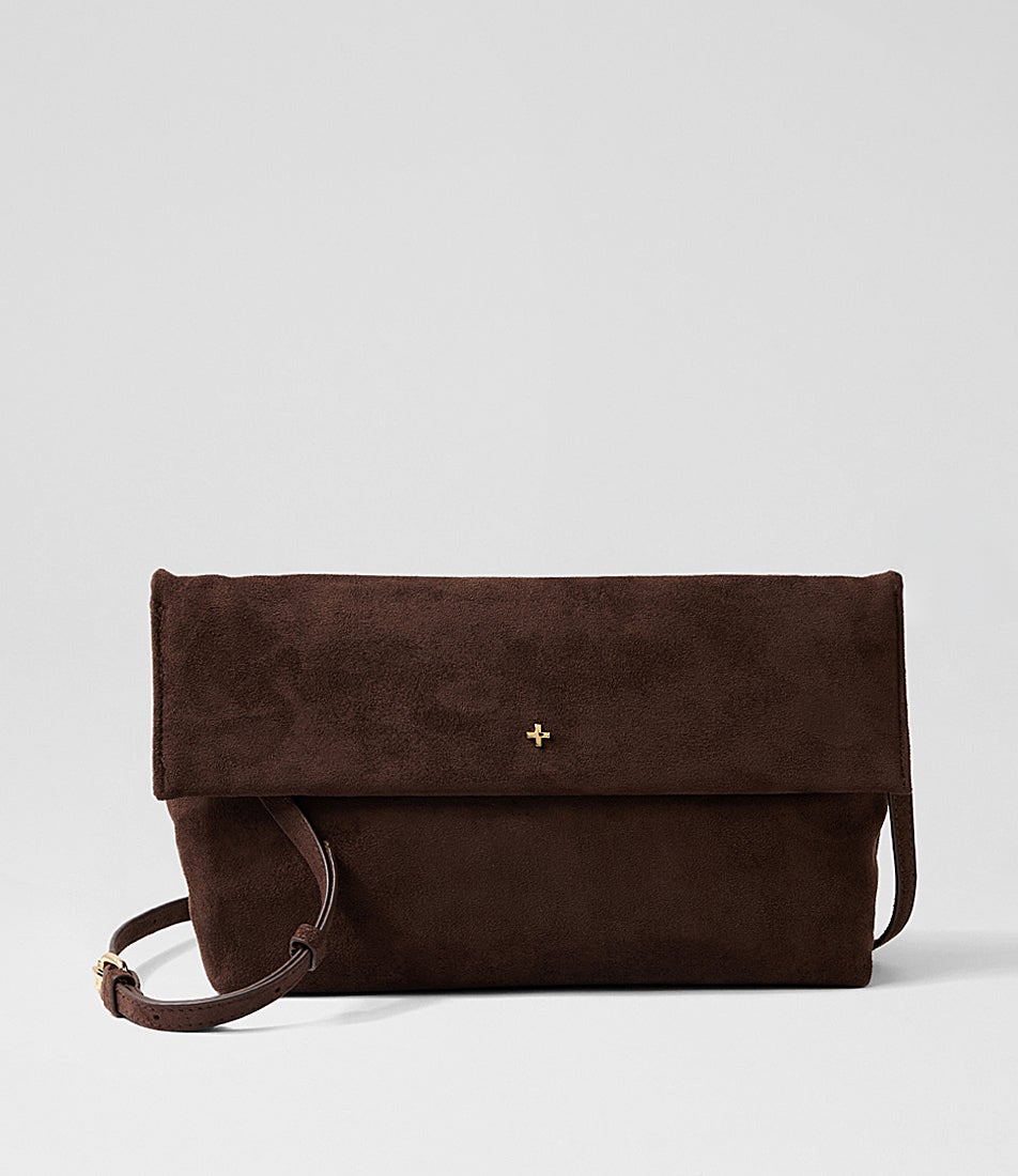Heartbreaker Choc Microsuede Handbag