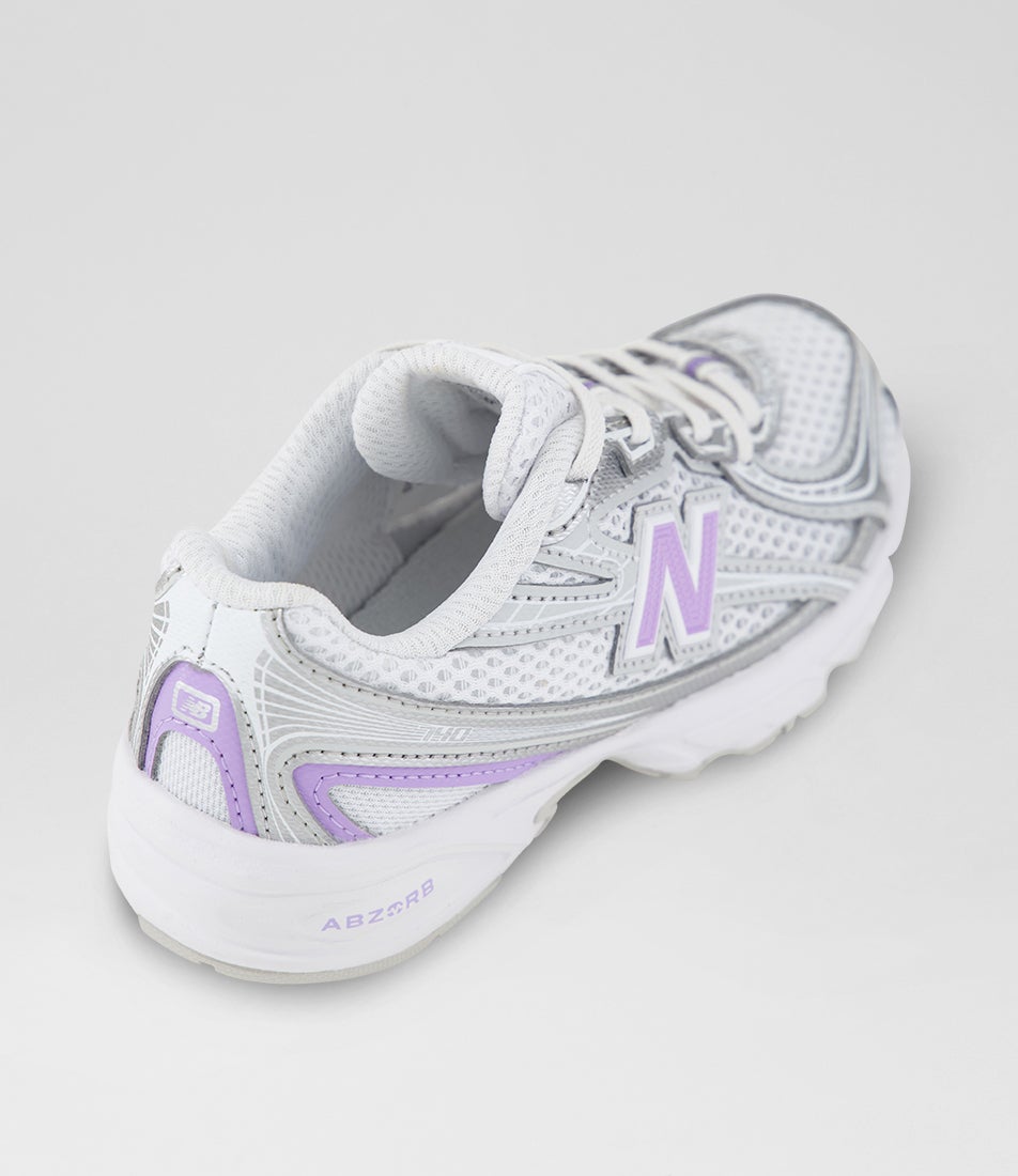 740 Junior White Lilac Glo Mesh Sneakers