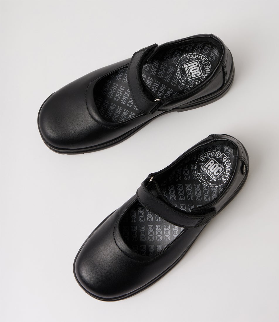 Roulette Junior Black Leather Mary Jane School Shoes Roulette Junior Black Leather Mary Jane School Shoes