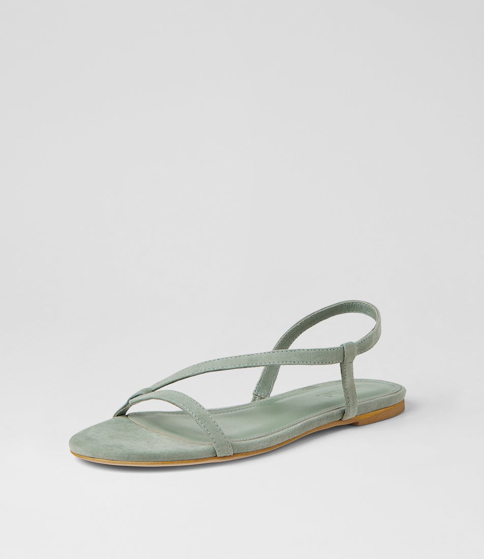 Dusst Seafoam Suede Sandals