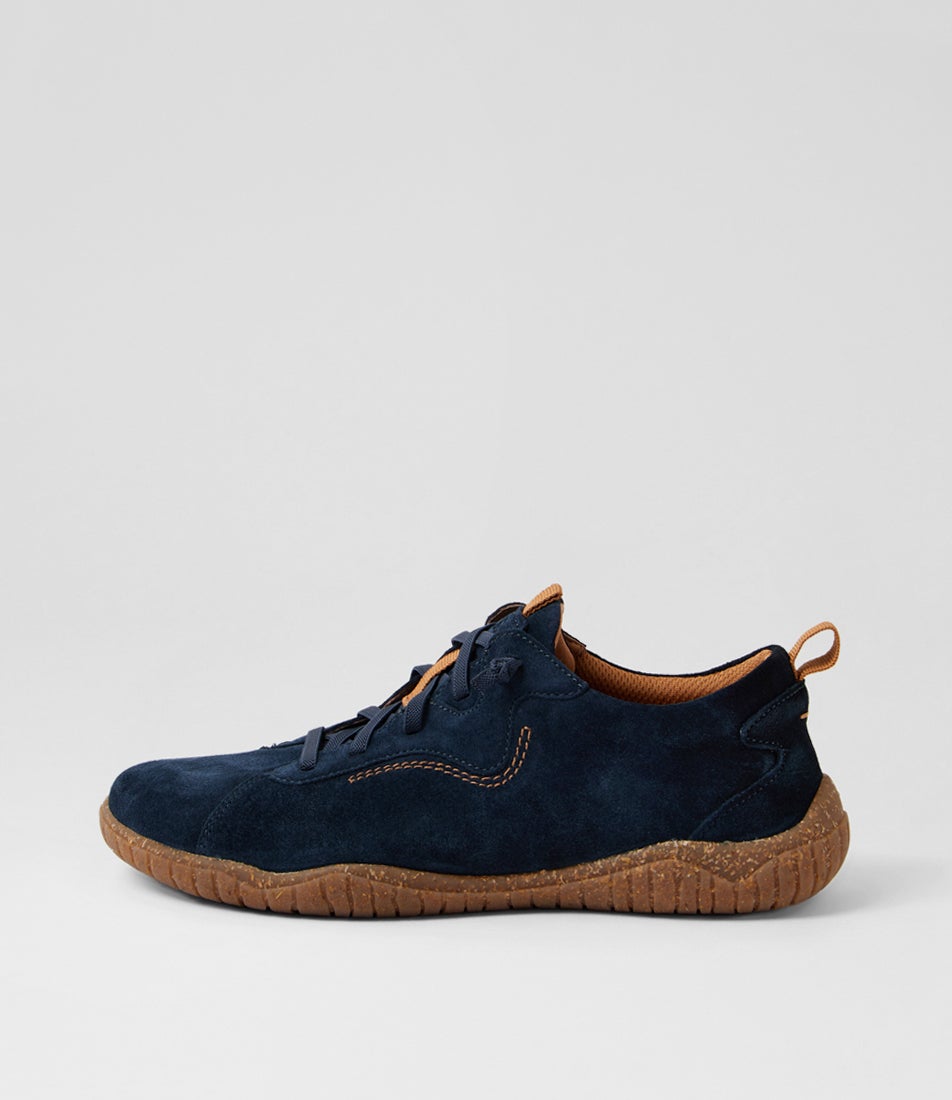 Wynona 1 Indigo Suede Lace Up Flats