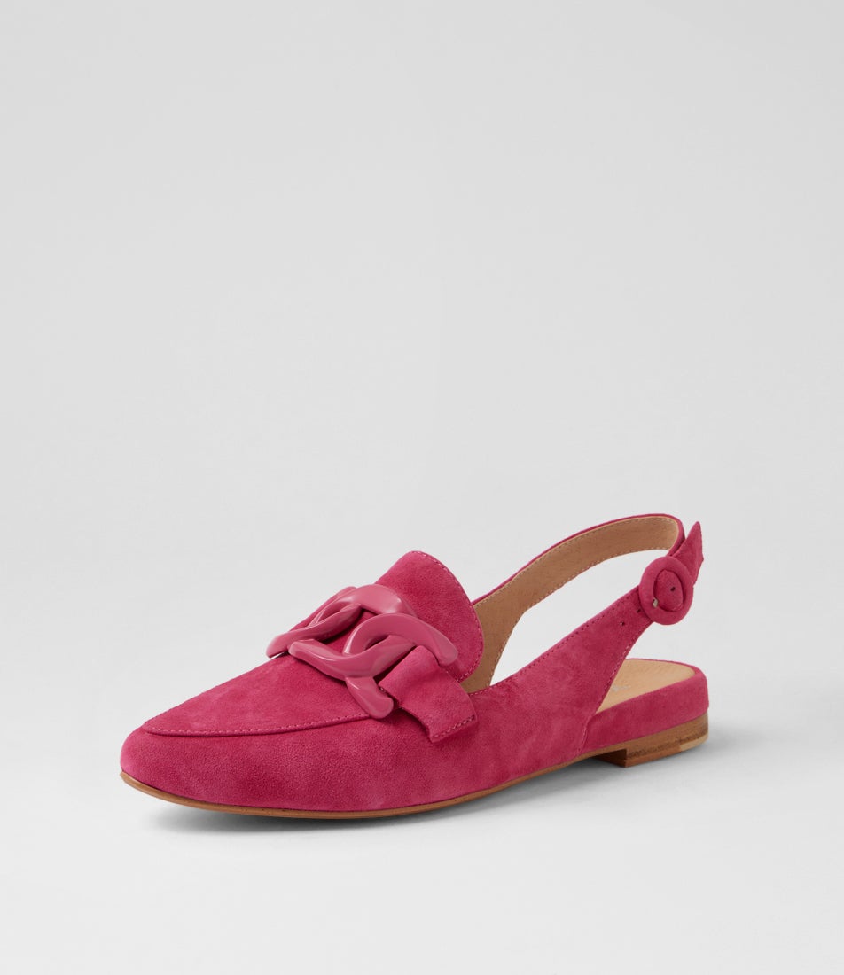 Favillas Fuchsia Suede Slingbacks Favillas Fuchsia Suede Slingbacks