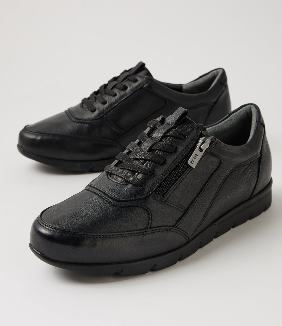 Jibbie Xw Black Leather Sneakers