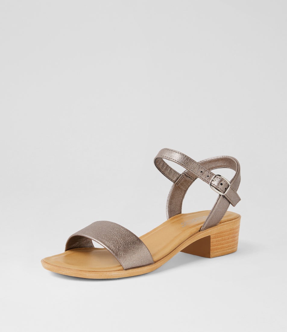 Mondo Youth Pewter Heeled Sandals