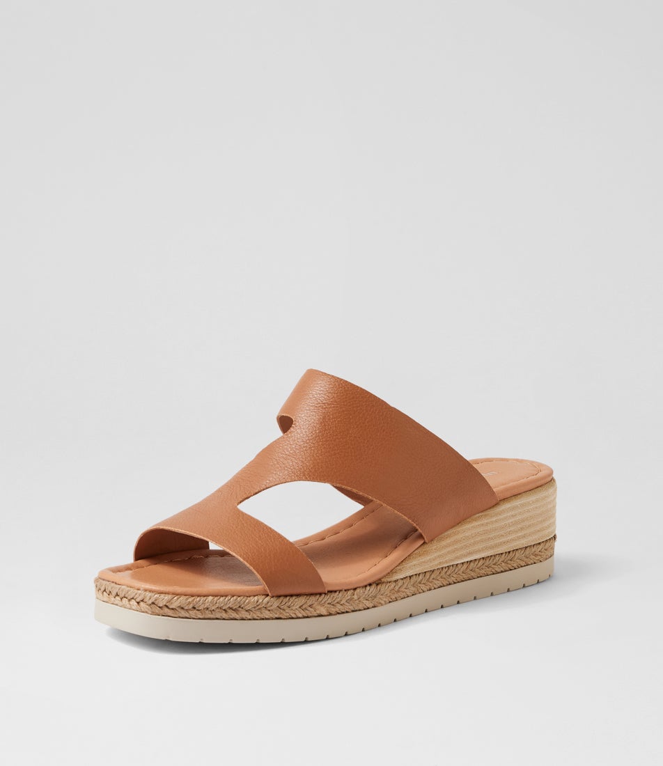 Ivone Dark Tan Leather Sandals