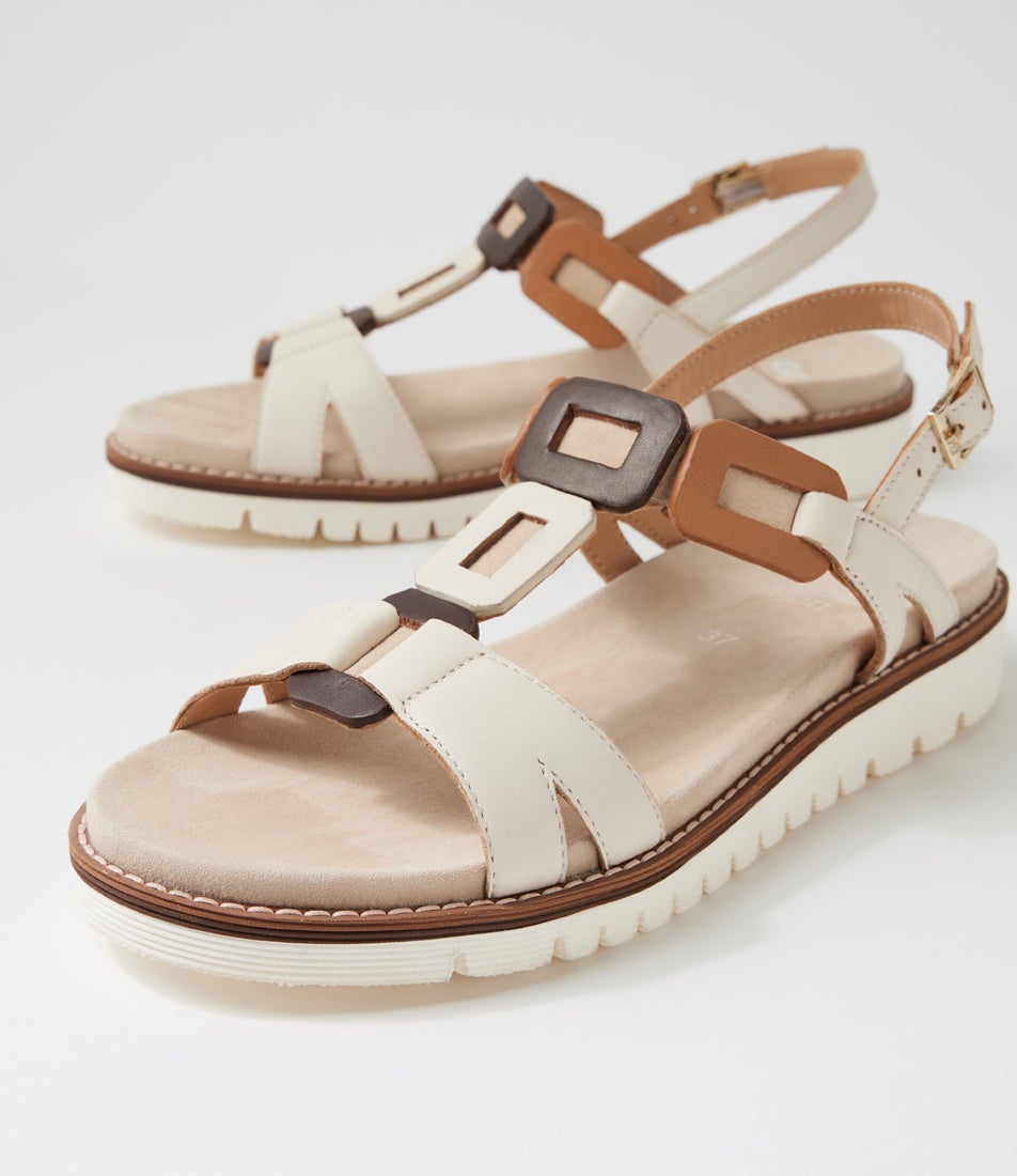 Kent 36 Creme Multi Sandals
