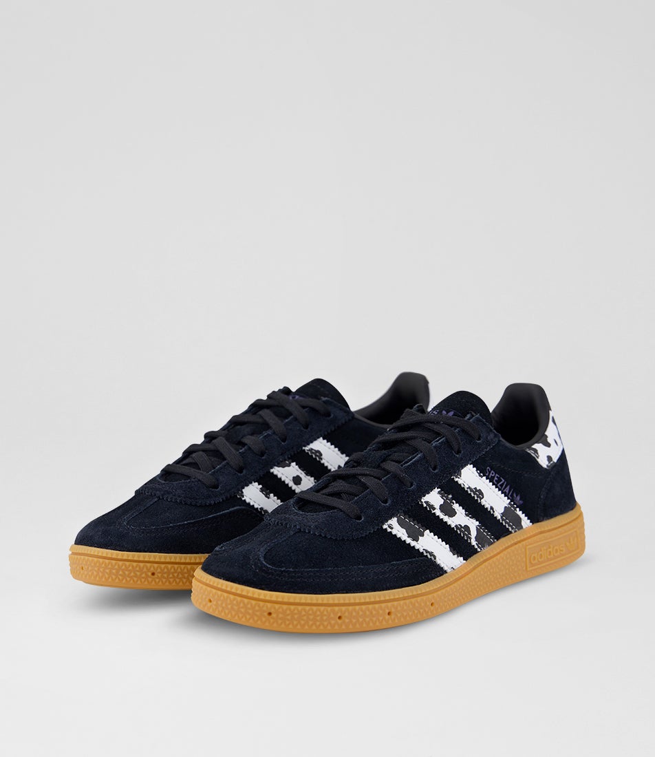 Handball Spezial Junior Black Violet White Suede Sneakers