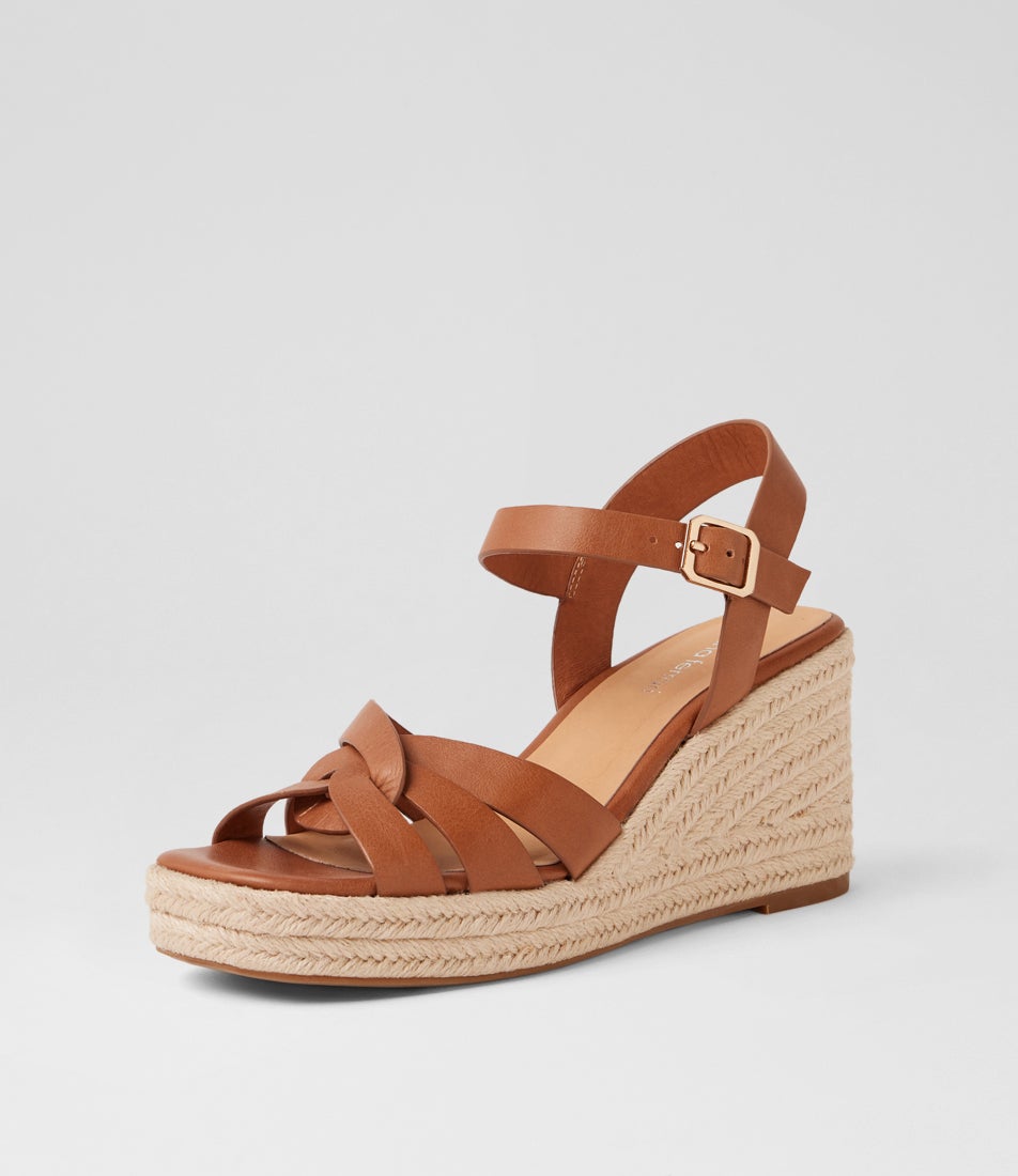 Urma Chestnut Natural Rope Leather Sandals