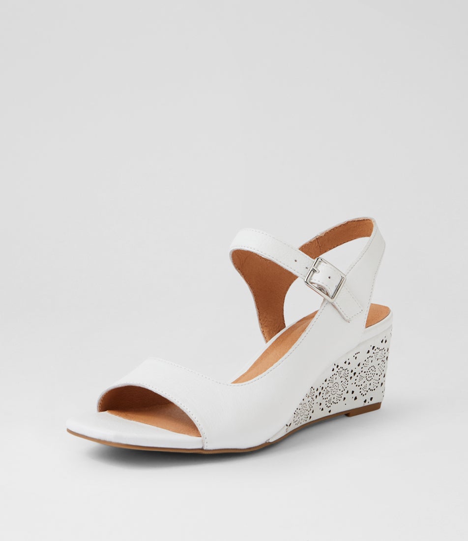 Leisels White Multi Sandals