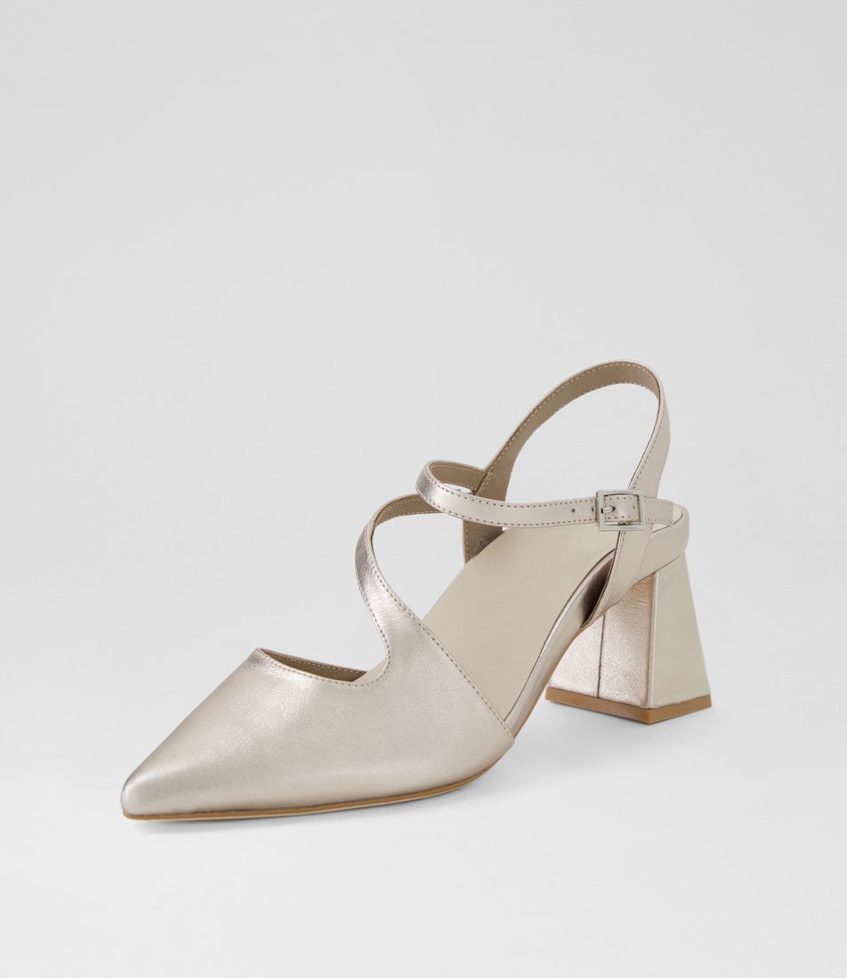Wryn Platino Leather Heels