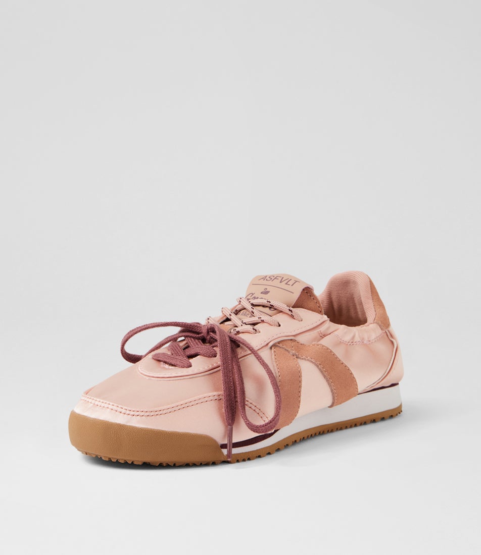 Grace Rose Satin Sneakers