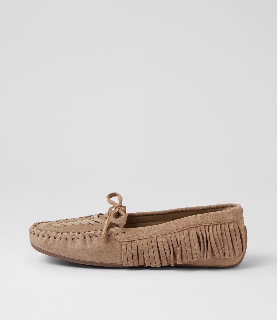 Savann-A Sand Suede Loafers
