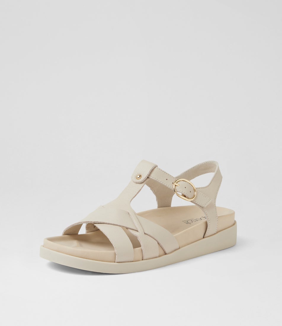 Billyi Almond Leather Sandals