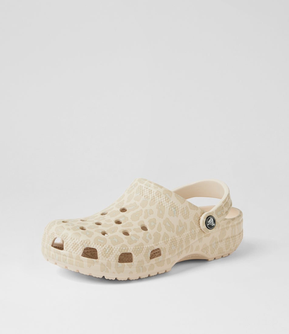 Classic Graphic Clog W Sepia Leopard Eva Sandals