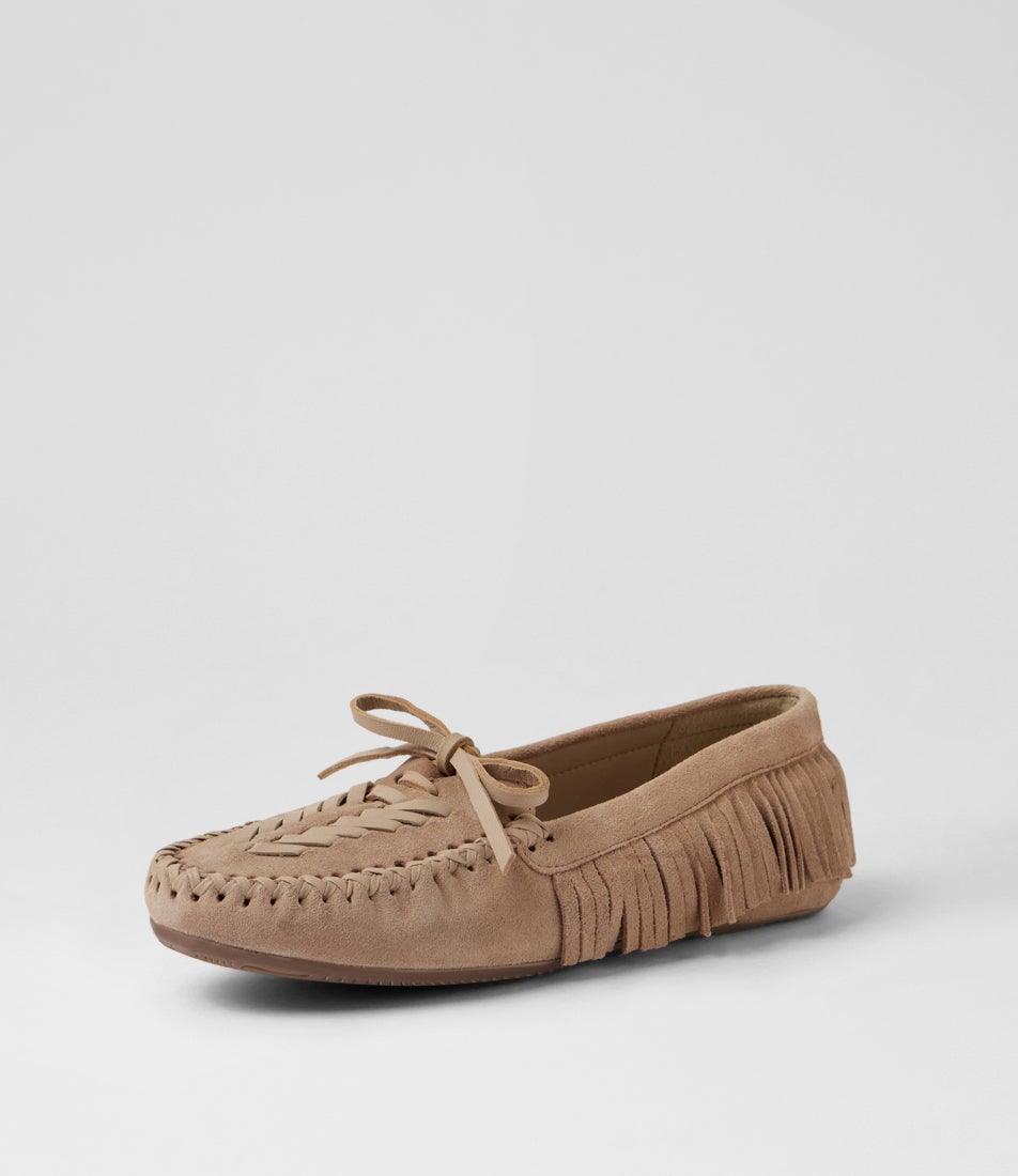 Savann-A Sand Suede Loafers