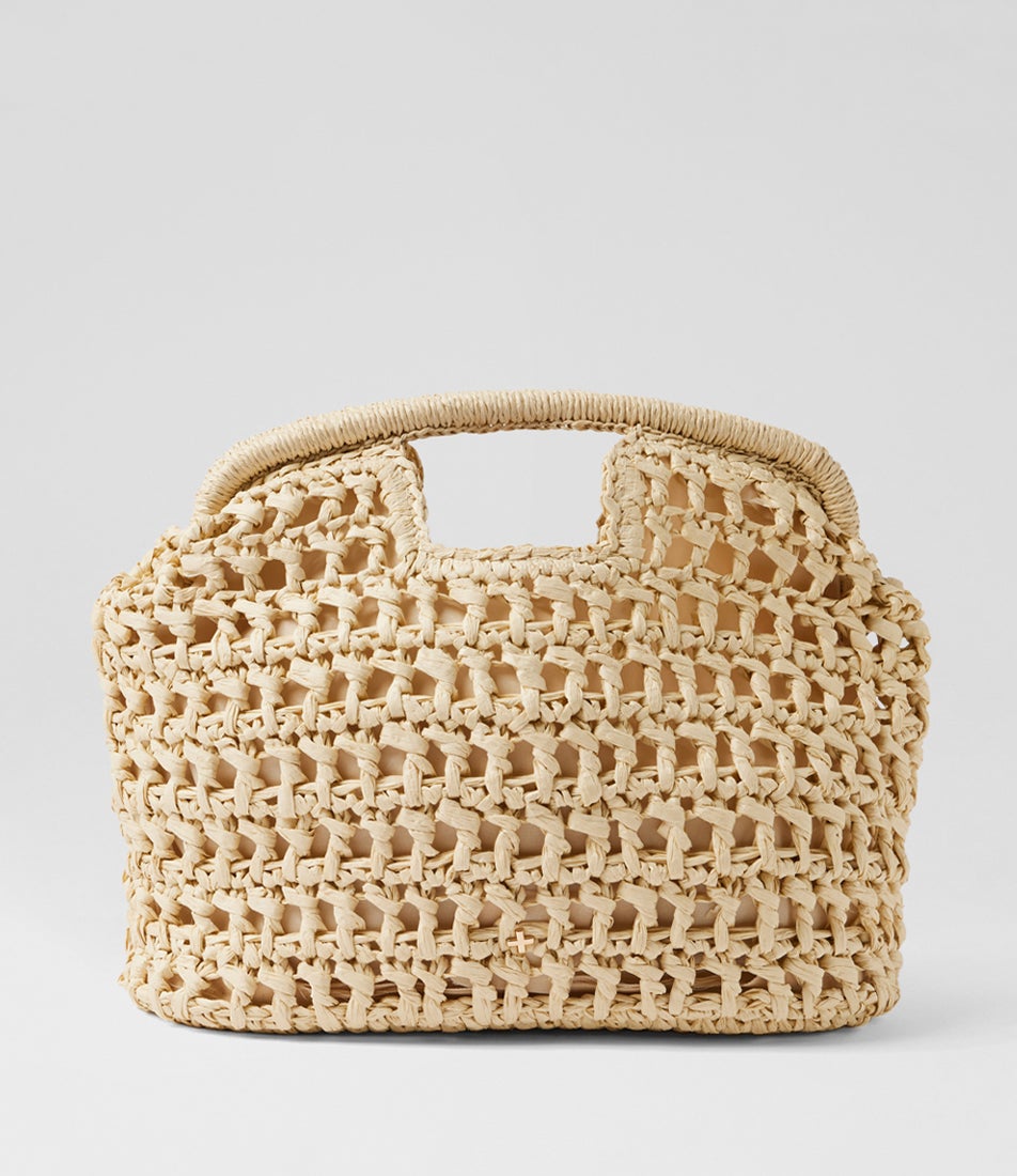 Birdie Natural Raffia Clutch