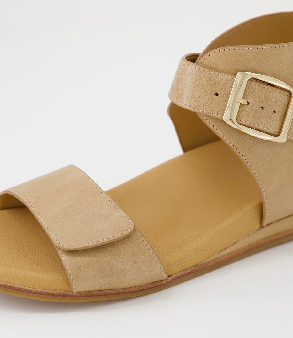 Fritze Cappuccino Leather Sandals