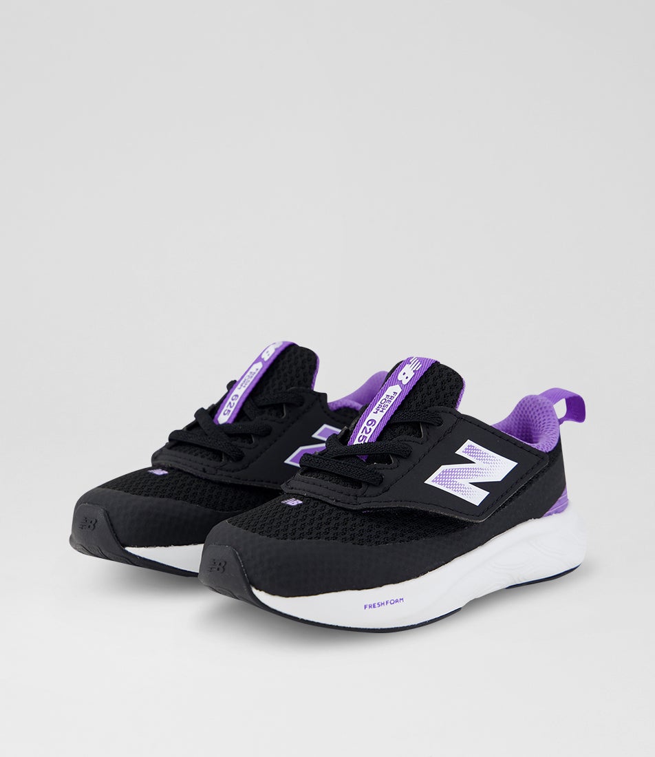 625 Toddler Black Violet Crush Mesh Sneakers