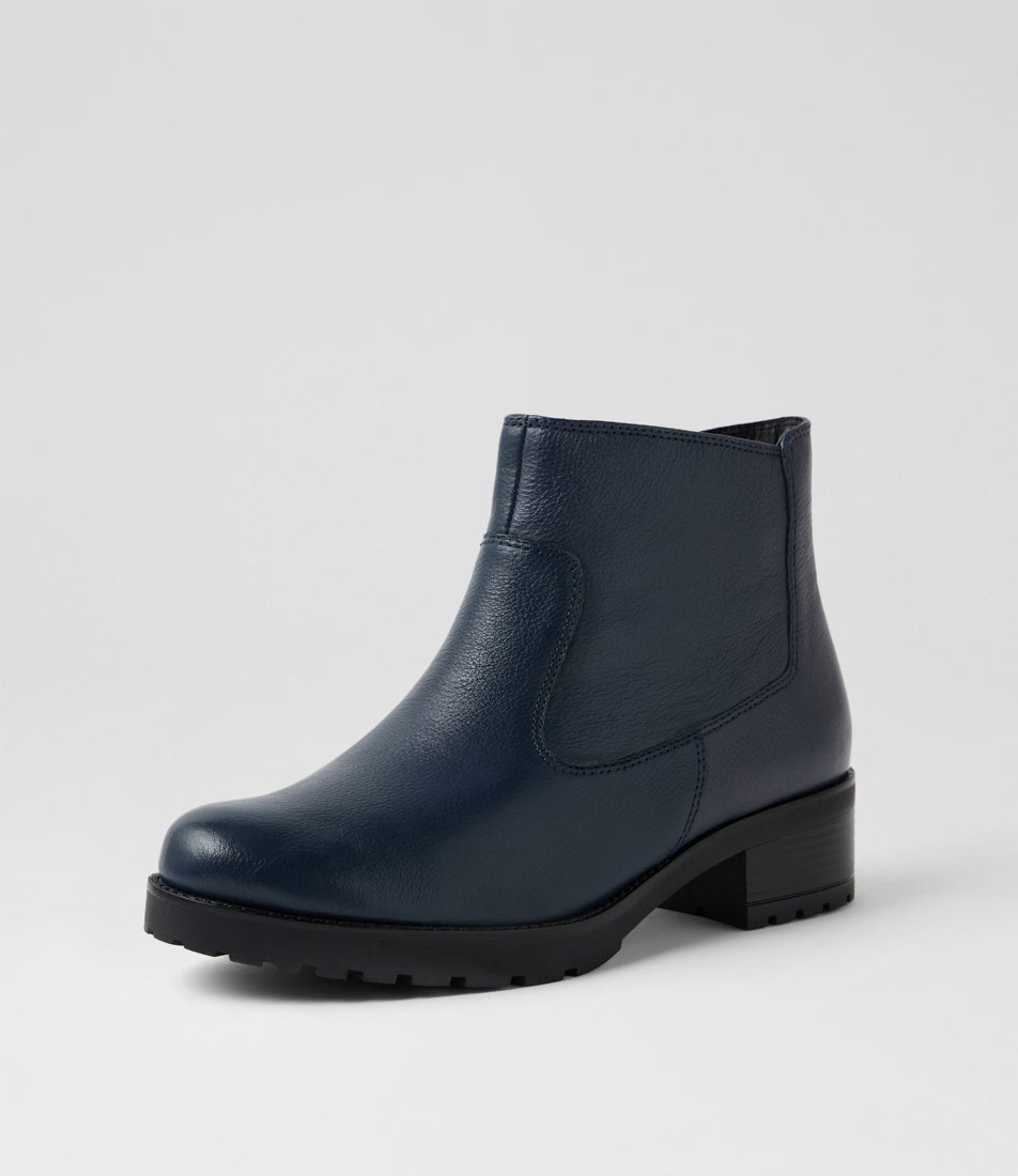 Kleanse D Ocean Leather Ankle Boots