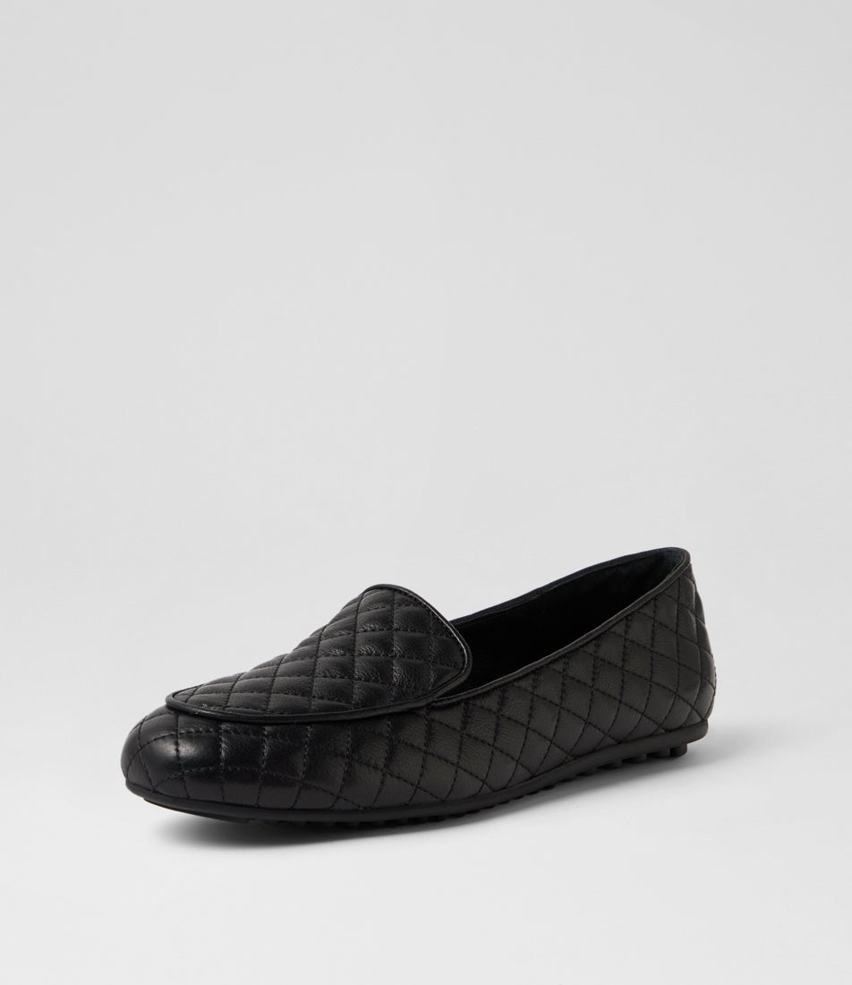 Berwyn Black Leather Loafers