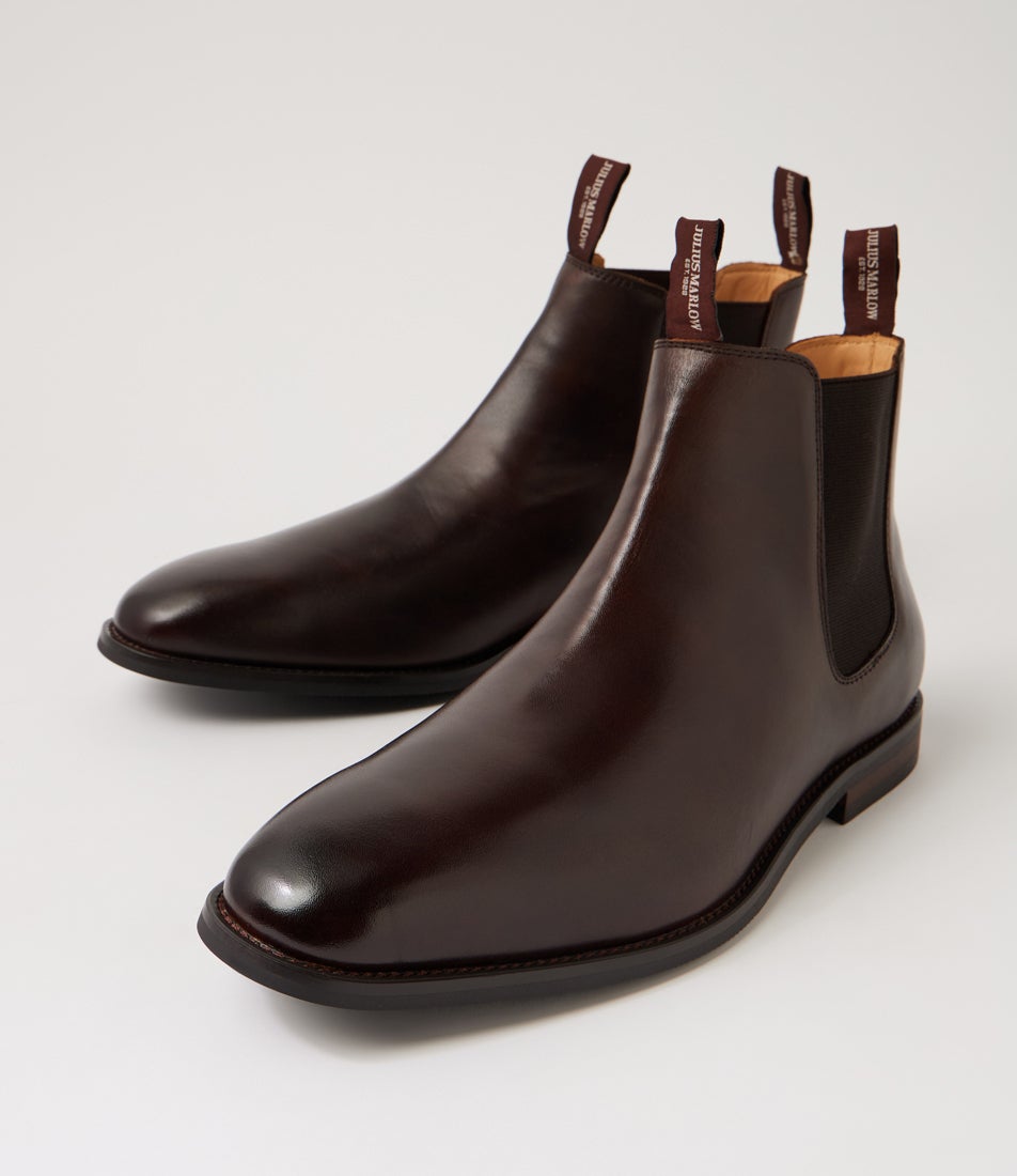 Colt Chocolate Leather Chelsea Boots