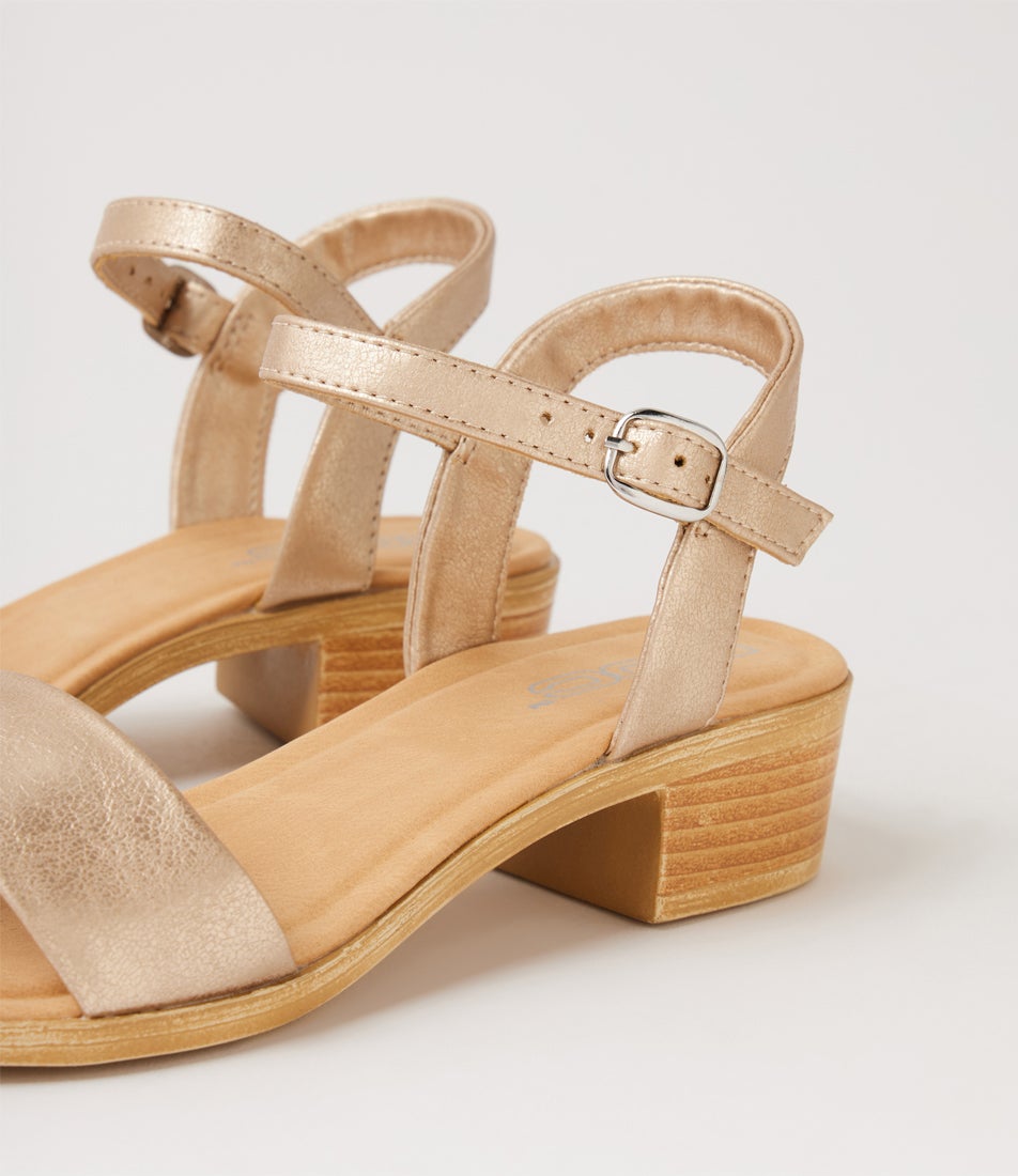 Mondo Youth Platinum Heeled Sandals
