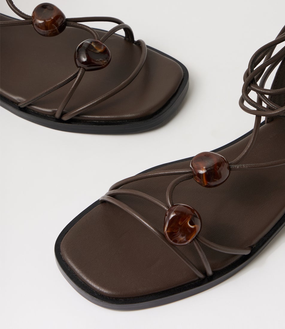 Junix Choc Leather Sandals