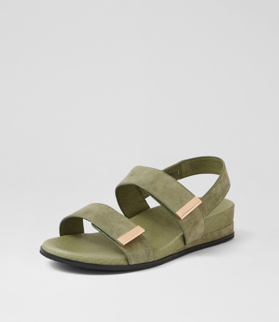 Funkie Khaki Suede Sandals Funkie Khaki Suede Sandals