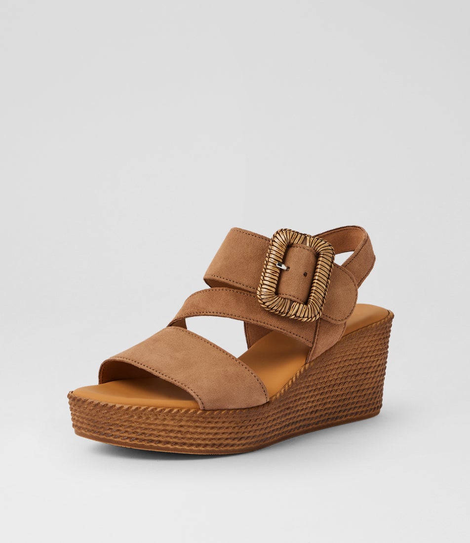 Anikah Peanut Suede Sandals