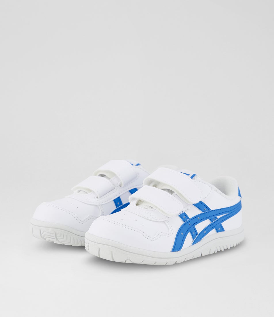 Japan S Toddler White Azul Blue Leather Court Sneakers