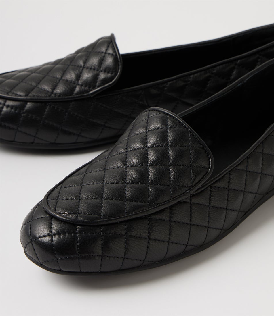 Berwyn Black Leather Loafers