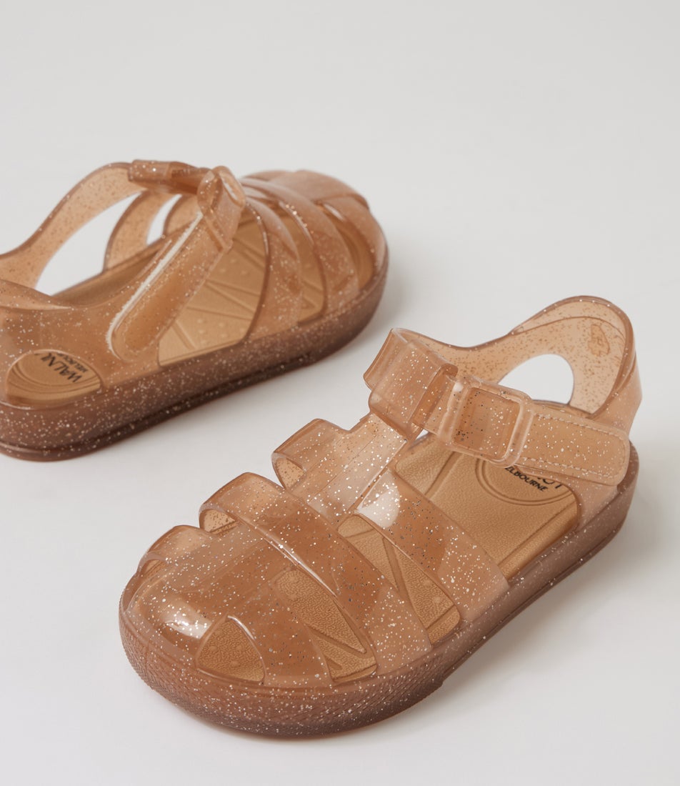 Frankie Sandal Toddler Rose Gold Rubber Sandals