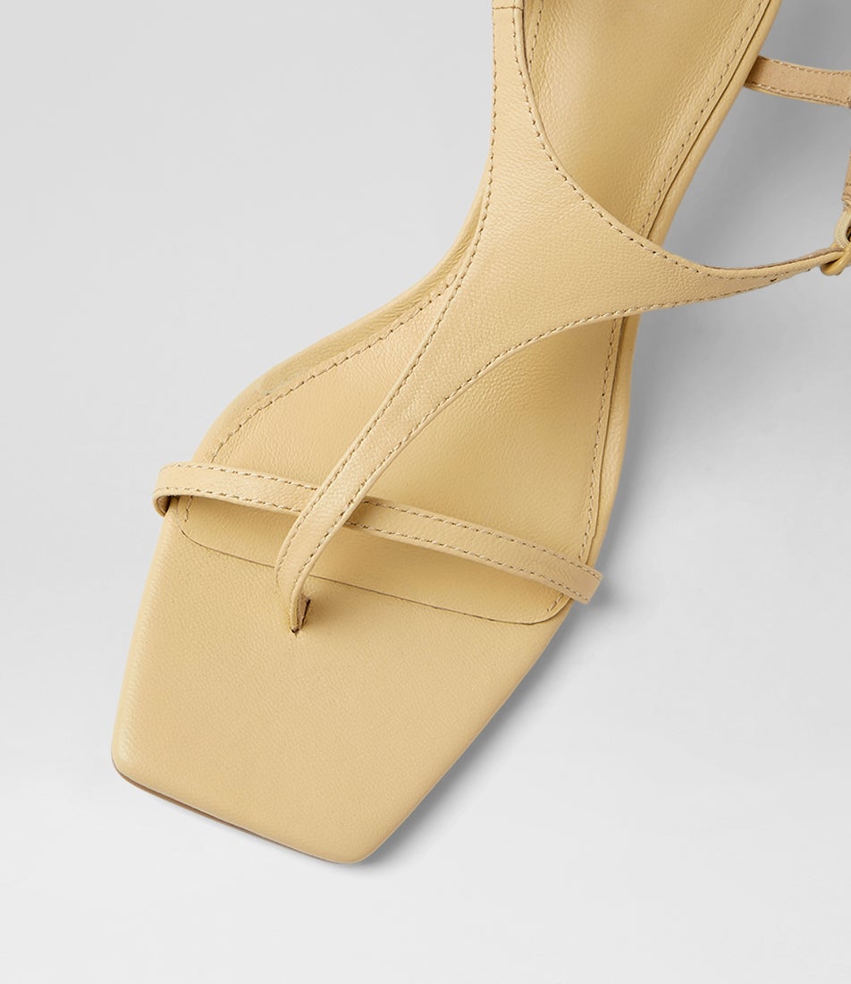 Thriver Lemon Leather Sandals