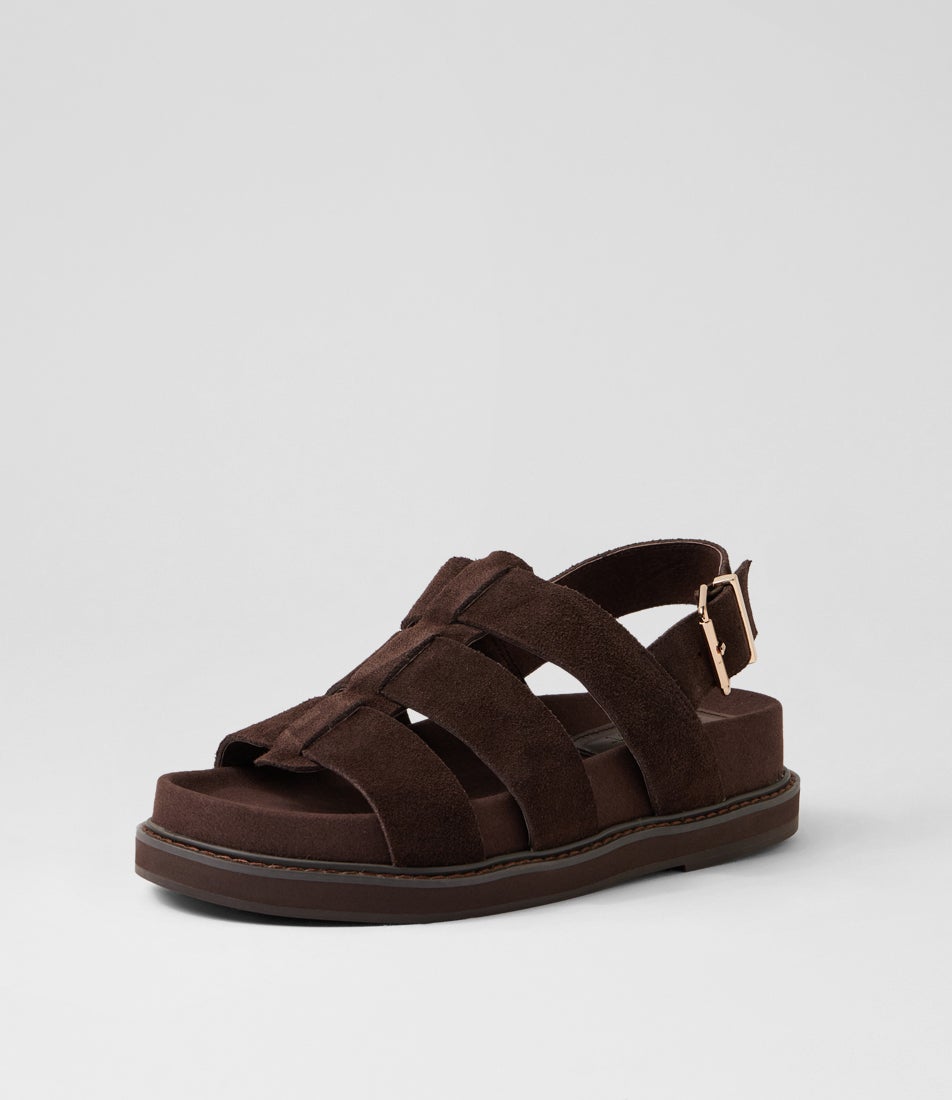 Dakota Sandal Chocolate Suede Sandals