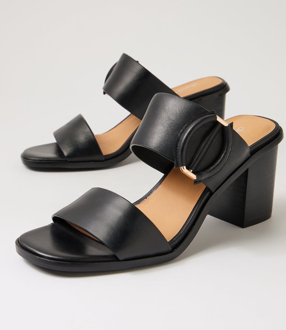 Nixoni Black Leather Sandals Nixoni Black Leather Sandals