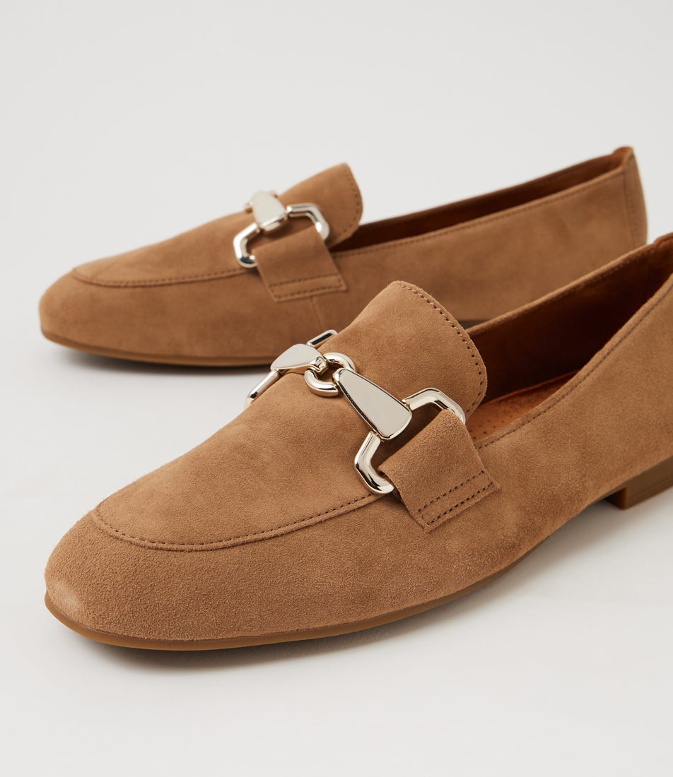 Celest Peanut Suede Loafers