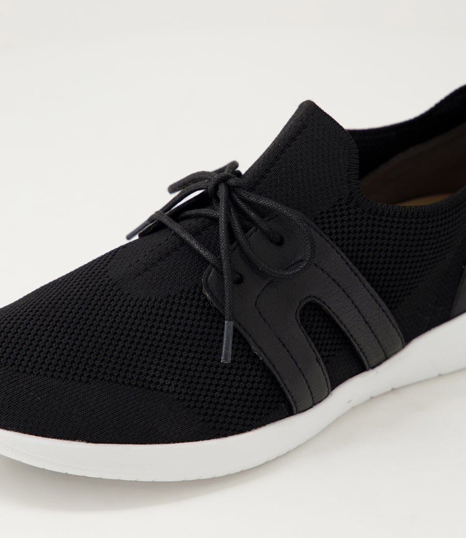Famel Xf Black White Fabric Sneakers
