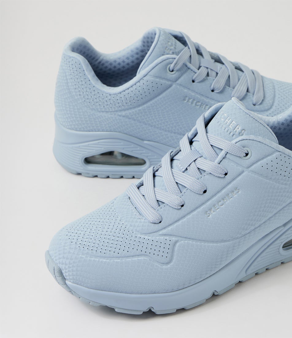 Uno Shiny Scale Light Blue Sneakers