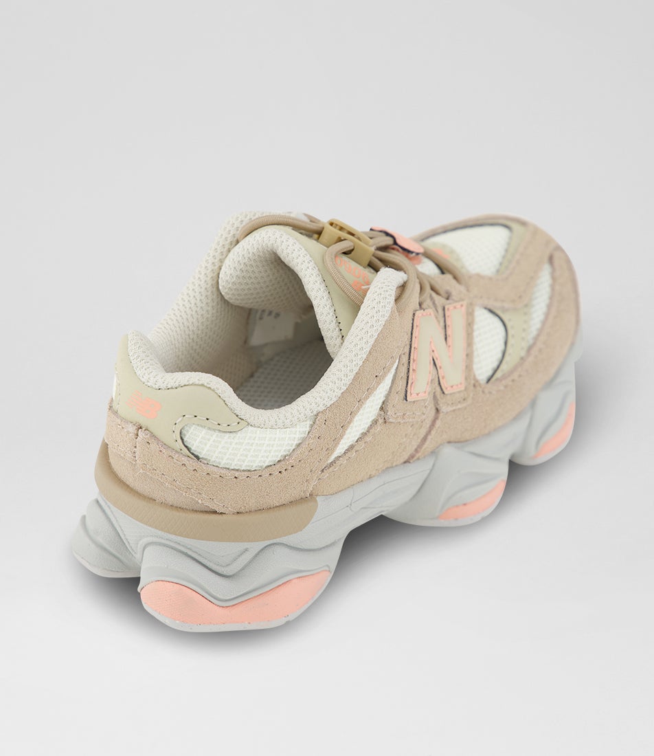 9060 Toddler Mindful Grey Pink Lemonade Suede Sneakers