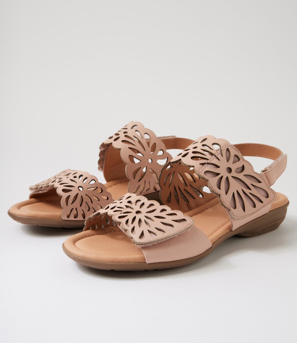 Beckhams Blush Leather Sandals