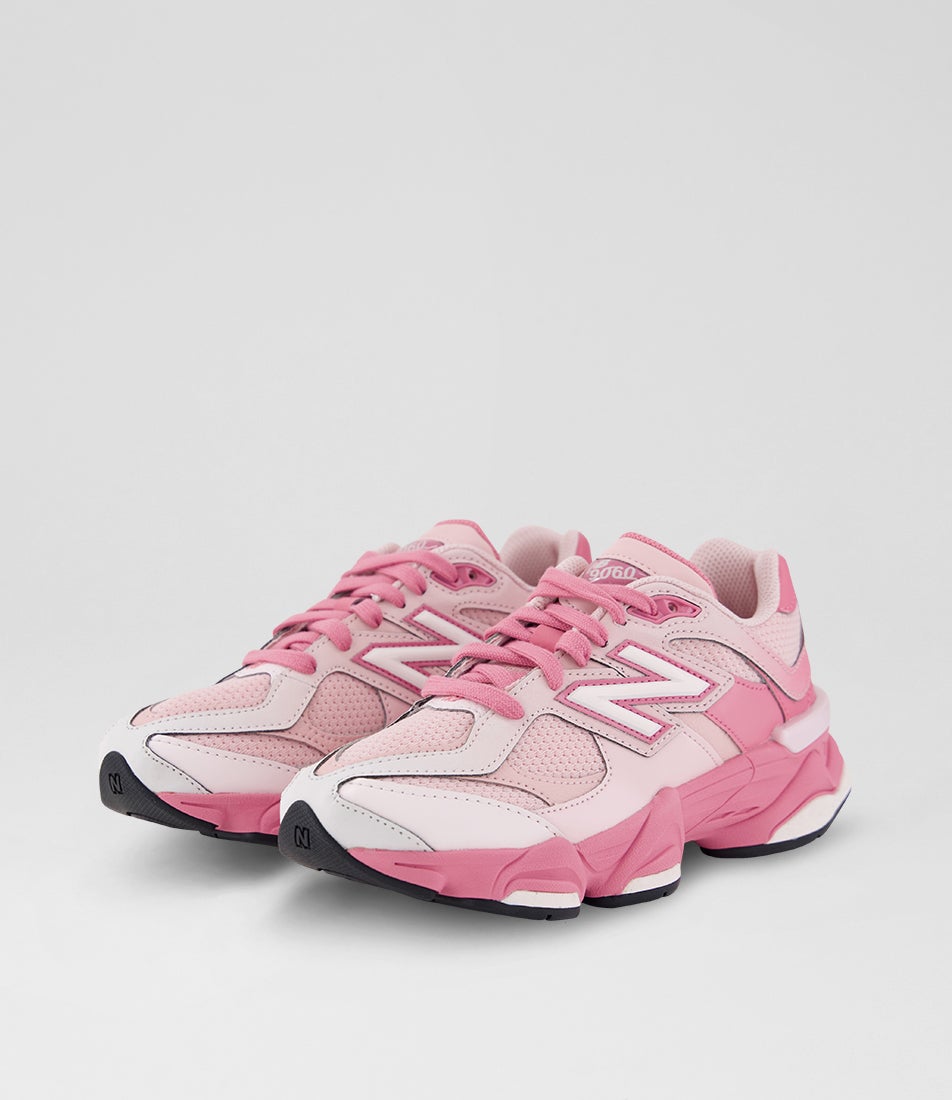 9060 Youth Pink Salt Eraser Mesh Lace Up Sneakers