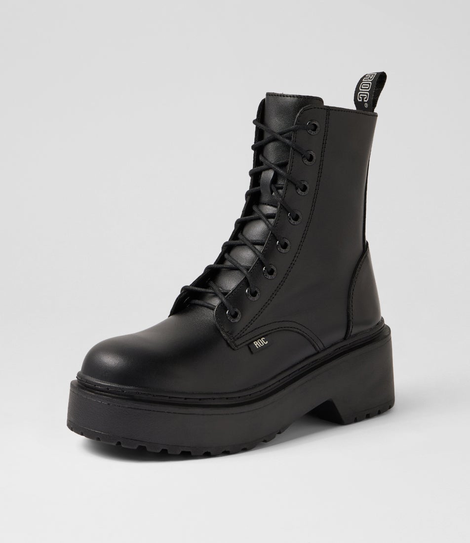 Tomboy Black Leather Ankle Boots Tomboy Black Leather Ankle Boots