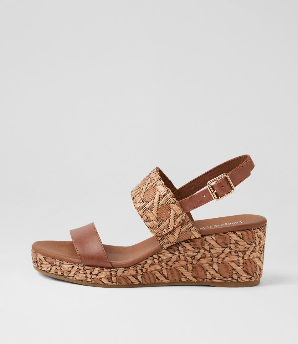 Majera Cognac Leather Sandals